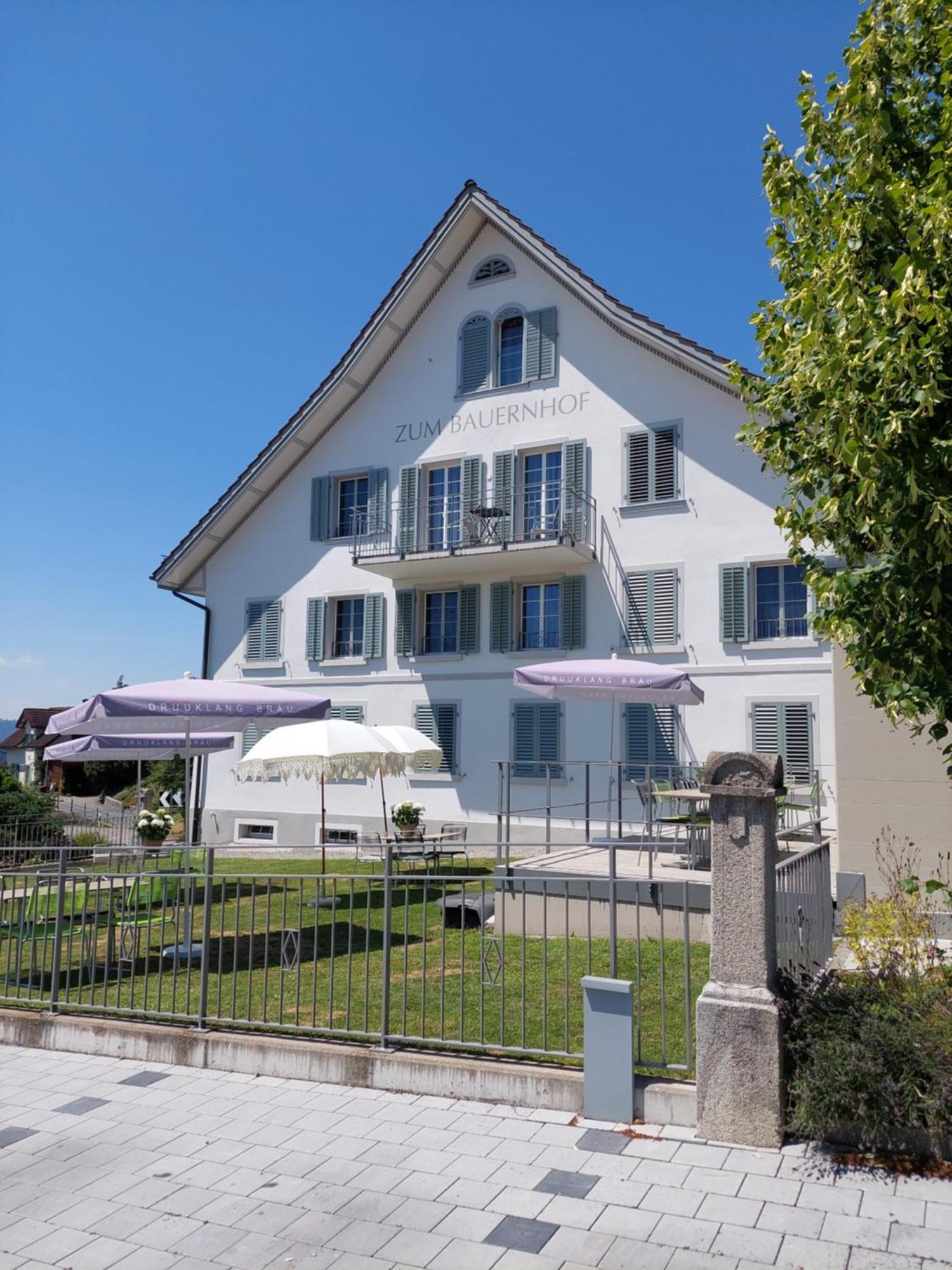 Gasthaus Zum Bauernhof Oberlunkhofen Dış mekan fotoğraf